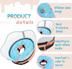 Supet Raised Inflatable Dog Cone Collar to Stop Licking, Soft Dog Cone Alternative After Surgery, Doggie Neck Donut Collar for Small Medium Large Dogs
