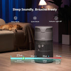 WISESKY Cat Air Purifier with Bite-Resistant Cord & Wide Grille and Tip-Over Protection | Air Purifier for Home with 360° Air Intake for Pet Hair | APP Control | Covers Up to 1644 Sq.Ft