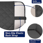 PureFit Reversible Quilted Sofa Cover Dog Couch Covers for Sofa, 66 in | Dark Gray/Beige, Water Resistant Couch Protector, Washable Pet Couch Cover with Non Slip and Elastic Straps For Kids