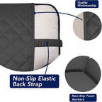 PureFit Reversible Quilted Sofa Cover, Water Resistant Slipcover Furniture Protector, Washable Couch Cover with Non Slip Foam and Elastic Straps for Kids, Pets (X Large, Dark Gray/Beige) | Dark Gray/Beige, Water Resistant Couch Protector, Washable Pet ...