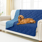 Smiry Waterproof Dog Bed Cover, Reversible Pet Blanket for Sofa Couch | Soft Washable Dog Blanket, Leakproof Couch Cover for Dogs Cats & Furniture Protection, 52x82, Navy/Blue