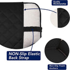 PureFit Reversible Quilted Couch Covers for Dogs Sofa Cover 4 Seater 88" | Black/Beige, Water Resistant Couch Protector, Washable Pet Couch Cover with Non Slip and Elastic Straps For Kids