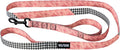 Wolfgang Heavy Duty Dog Leash, Pull-Tested to Over 800 lbs for Walking & Training, HoundsPink Print, Dual-Handle Large