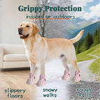 Dog Shoes for Hot Summer Pavement, Dog Shoes for Small Dogs, Waterproof Dog Boots & Paw Protectors, Non-Slip Dog Rain Booties, Easy Clean Sandals for Beach Pink Size 2