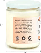 Pet's Favorite French Vanilla Candles for Home, Clean Burning, Long Lasting Pet Friendly Candles with a Natural Fiber Wick and 70 Hour Burn TIme, Pack of 2