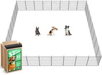 FXW MiniPaws Dog Playpen, Indoor, Yard & RV Camping, 32" H, 32 Panels | Portable, Expandable Layout, Tool-Free Setup, For Small & Medium Dogs