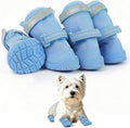 Breathable Hot Pavement Dog Shoes for Small & Medium Dogs(Blue, 3# | Adjustable Double Strap and Non-Slip Dog Boots Paw Protectors for Walking Running Hiking, Soft Comfortable Safe Easy to Wear