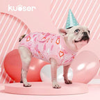 Kuoser Dog Surgery Recovery Suit, Valentine's Day Doggie Surgical Shirt for Female Male Dogs, Pet Onesies for Small Medium LargeDogs