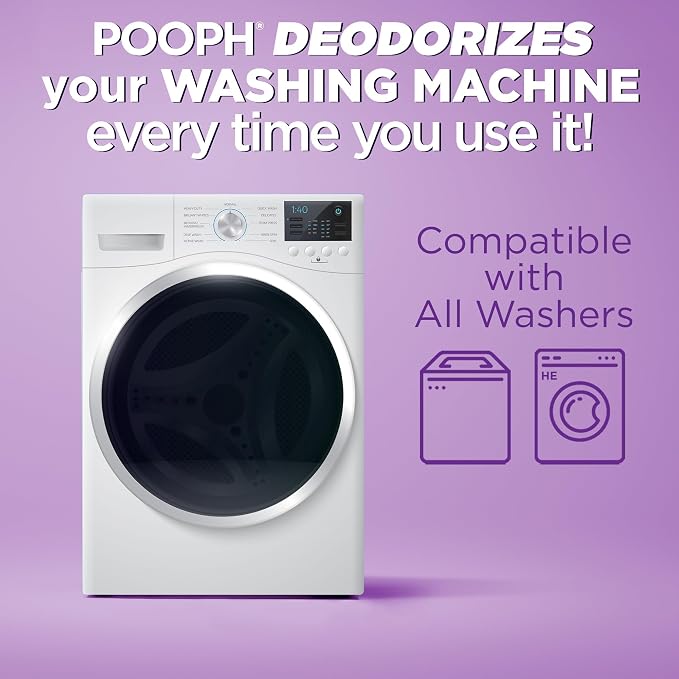 POOPH 1 Odor Eliminator, 1 Laundry additive, 32 oz each - Pack of 2 | Laundry additive that removes pet odors from clothing, towels and bedding without added fragrances or harsh chemicals