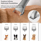 9-in-1 Pet Grooming Vacuum Kit – Dog Hair & Cat Hair Grooming, 18Kpa Suction, 4.5L Dust Bin, 1000W Hot Air Dryer, LED Display, Adjustable Grooming Clippers & Shedding Tool