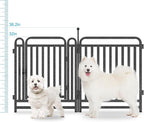 Thickened Dog Playpen Foldable Metal Yard Fence32/43inch Compact Portable Animal Barrier Fence for Indoor Outdoor (16 Panels, 32 inch)