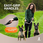 SparklyPets - Double Dog Bungee Rope Leash - Dual Dog Lead for Medium and Large Breeds - Padded Handles, No Tangle - Flow Leash, 2 Dogs Walking Accessory