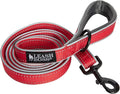Leashboss 6ft Ultra Comfort Double-Thick Soft Padded Handle Reflective Leash for Large, Medium, and Small Dogs/Puppies | Heavy Duty Nylon