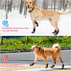 SCENEREAL Anti Slip Dog Socks to Prevent Licking Paws for Hardwood Floors | Double Sides Dog Shoes Boots & Paw Protectors for Hot/Cold Pavement, Dog Grippy Booties for Small Medium Large Senior Dogs