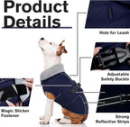 Lelepet Dog Jackets for Small Dogs Waterproof Dog Coat with Adjustable Fit | Reflective Fleece Vest with Adjustable Buckle Hook & Loop Windproof Cold Weather Coats for Small Medium Large Dogs, Shih Tzu