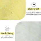 MAMORE Dog Raincoat with High Collar - Waterproof Adjustable Dog Rain Jacket, Lightweight Reflective Pet Rain Coat for Small Medium Large Dogs for Outdoor Walking Hiking(Yellow, 3XL)