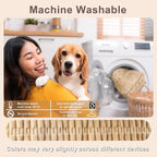 Dog Car Seat Cover Front Seat, Soft Plush Waterproof Protector,Tan | Non-Slip Backing, Side Flaps, Full Coverage, Hair, Dirt & Scratch Defense, Machine Washable, Fits Cars, SUVs & Trucks