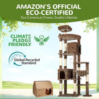 Globlazer Giant Cat Tree, 83 inch Cat Tree for Indoor Cats Large Adult, XXL Cat Tower with 9 Scratching Posts for 20lb+ Heavy Duty Large Adult Cats, F83, Leopard Print