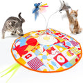 Interactive Cat Toys for Indoor Cats, Kitten Toys for Indoor Kittens,Yellow | Automatic Electronic Cat Toys for Bored Adult Cats, Stimulating Moving Cat Enrichment Toy, Hide and Seek Cat Games Toy