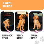 Active Pets Blue Standard Dog Car Hammock Back Seat Cover, Waterproof Backseat Cover Protector for Truck Bench Rear of Sedans or SUVs, Essential Pet Supplies Vacuum or Wipe Clean, Machine Washable