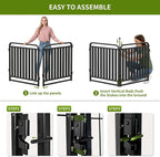 Heavy Duty Tube Dog Playpens,Dog playpen Outdoor for Large Dogs,Puppy Play Pen for Indoors,40" H 8 Panels