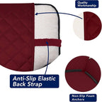 PureFit Reversible Chair Sofa Cover Dog Couch Covers for Sofa, 25.5 in | Red/Ivory, Water Resistant Couch Protector, Washable Pet Couch Cover with Non Slip and Elastic Straps For Kids