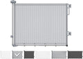 Cumbor 27-40" Retractable Baby Gates for Stairs & Doorways, Indoor Outdoor | Hardware Mounted Mesh Dog & Pet Gate, Easy Walk Through, One-Hand Operation, Anti-Crawl Adjustable Safety Gate for Dog, Grey