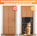 Pet Nail Self Adhesive Replacement Emery Paper, 10in*13ft, Black | Fits Most Dog Scratch Pad DIY on the Places Where Pets Like to Scratch Alternatives to Cat and Dog Nail Clippers