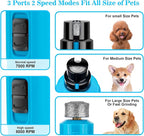 BOUSNIC Dog Nail Grinder with 2 LED Light - Super Quiet Pet Nail Grinder Powerful 2-Speed Electric Dog Nail Trimmer File Toenail Grinder for Puppy Small Medium Large Breed Dogs & Cats (Blue)