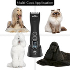 Kenchii Flash 5 Matte Black 5-in-1 Pet Grooming Clipper Digital LCD Stay-Cool Blade Precision Pet Grooming Trim, Shape, Sleek and Ergonomic Design