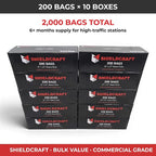 2,000 Thick Commercial Grade Pet Waste Station Refill Rolls, 10 Rolls of 200 Bags Per Roll, Fits Any Commercial, HOA, Residential Dog Waste Station - Case of 2,000 (SCDWBC)