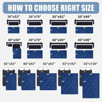 Smiry Waterproof Dog Bed Cover, Reversible Pet Blanket for Sofa Couch | Soft Washable Dog Blanket, Leakproof Couch Cover for Dogs Cats & Furniture Protection, 30x95, Navy/Blue