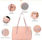 Lasaviin Fashion Dog Purse Pet Carrier Leather Bag for Small Dogs Cats Puppy, Portable Tote Bag Airline Approved Soft-Sided Carriers (Pink)