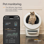 Litter-Robot 4 by Whisker, White | Automatic, Self-Cleaning Cat Litter Box, Helps Reduce Litter Box Odors, Works with Any Clumping Litter