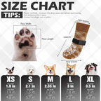 EXPAWLORER Dog Socks for Summer Hot Pavement to Prevent Licking Paws, Anti Slip Doggie Booties Grippy Shoes for Hardwood Floors, Boots & Paw Protectors for Small Medium Large Senior Dogs Khaki XL