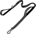 PetiFine 6FT Heavy Duty Dog Leash with Soft Padded Double Handle | Traffic Handle Extra Control,Auto Lock Hook,Reflective Nylon Walking Lead for Large,Medium,Small Breed Dogs