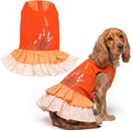 Parisian Pet Dog Dress - Summer Clothes for Large Dogs Girl - Stylish Color Block Pet Dress - Comfortable Designer Dog Outfits - Lightweight and Breathable Puppy Clothes - Garden Dresses for Dogs