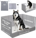 HQ4US 4LEGS Dog Litter Box Indoor High Walls, Puppy Pee Pad Holder Foldable | Dog Potty Tray, Extra Large Dog Toilet with Clip,No Assembly, Waterproof, Easy Clean, No Spill, Seamless, Portable for Travel