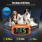 Smart AI Bark Collar for Large Medium Small Dogs, Anti Barking Device with 5 Training Modes, Exclusive Forced Bark-Stopping, Rechargeable IP67 Waterproof Bark Collar with 5 Sensitivity (Orange)