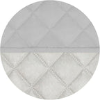 PureFit Reversible Quilted Sofa Cover Dog Couch Covers for Sofa, 28 in | Light Gray/Ivory, Water Resistant Couch Protector, Washable Pet Couch Cover with Non Slip and Elastic Straps For Kids