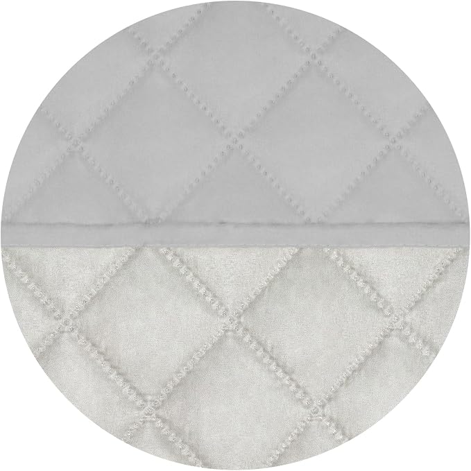 PureFit Reversible Quilted Sofa Cover Dog Couch Covers for Sofa, 28 in | Light Gray/Ivory, Water Resistant Couch Protector, Washable Pet Couch Cover with Non Slip and Elastic Straps For Kids