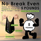Ultra Thick RockRhino Dog Poop Bags, Multi-Layer Bottom, Opaque Odor-Proof | Easy Open Tie Handles | Certified Compostable Plastic Free | 120 Heavy Duty Bags, Mint Scent, Fits Holder, No Scooper Needed