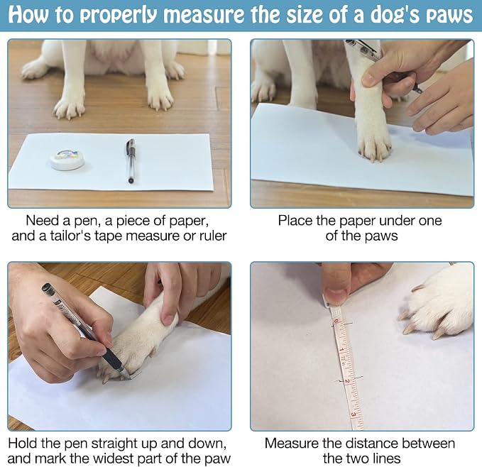 SCENEREAL Anti Slip Dog Sock to Prevent Licking Paws for Hardwood Floors, Boots & Paw Protector Shoes for Hot/Cold Pavement with Grippers, Double Sides Grips for Small Medium Large Senior Dogs