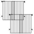 Babelio Baby Gate for Stairs, Kitchen & Doorways, No Bottom Bar| Easy Install| One-Handed Operation| Auto-Close| Hardware Mount Safety Dog Gate (Black - B17, 34" H, 26-43" W-Standard 2 Pcs) | Easy Install| One-handed Opening| Auto-close| Drill Needed I...