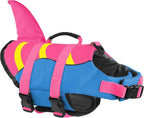 Fragralley Shark Fin Dog Life Jacket High Buoyancy, Adjustable Dog Life Vest with Quick Release Buckles & Rescue Handle for Swimming Boating, Small Medium Large Dogs