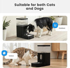 Gardner Pet 2.9 Gallon Automatic Dog Water Bowl Dispenser 11L Gravity Water Feeder with Stainless Steel Bowl & Maifan Stone Filter, BPA-Free for for Cats and Dogs (Black, 2.9 Gallon)