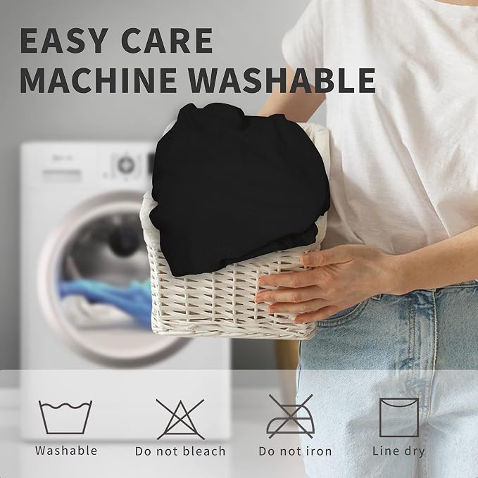 Easy-Going 100% Dual Waterproof Recliner Sofa Cover, 8-Pieces Stretch Relining Couch Cover with Pocket, Jacquard 3 Seat Sofa Slipcover Leakproof Washable (Sofa, Black)