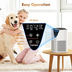Air Purifiers for Home, H13 HEPA Filter, 25dB Quiet with Fragrance Diffuser | Large Room up to 1750 Ft², for Bedroom Smoke/Pet Dander/Pollen, 2/6/12H Timer, PM2.5 Air Quality Monitor, 3-Stage Filtration