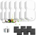 KOOGMOON Official 12 Pcs Replacement Automatic Cat Water Fountain Filters | 6 Filters & 6 Pump Filter Sponges, Compatible with GIOTOHUN/HOOISE/ATMZIQXR/UMOCUOY/IHOUONE Pet Water Fountain, 3 Months Set
