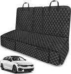 Dog Car Seat Cover for Back Seat for Kia Soul K5 Niro Forte Optima Stinger | for EV6 EV9 Accessories 2000-2025 2026 2027 Pet Bench Backseat Rear Seat Covers Waterproof Non-Slip Black